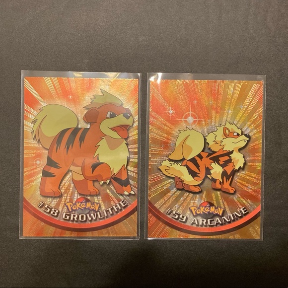 Growlithe and Arcanine Topps Series 2 - Picture 1 of 2
